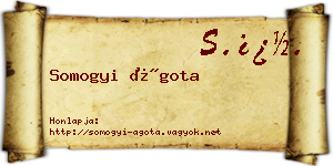 Somogyi Ágota névjegykártya